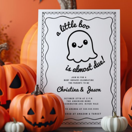 Speciale bezorging Pizza Baby shower Uitnodiging