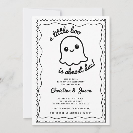 Speciale bezorging Pizza Baby shower Uitnodiging (Voorkant)