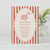 Speciale Bezorging Pizza Feestje Baby Shower Kaart (Staand voorkant)