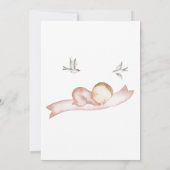 Speciale Bezorging Stork Roze Baby Meisje Baby sho Kaart (Achterkant)