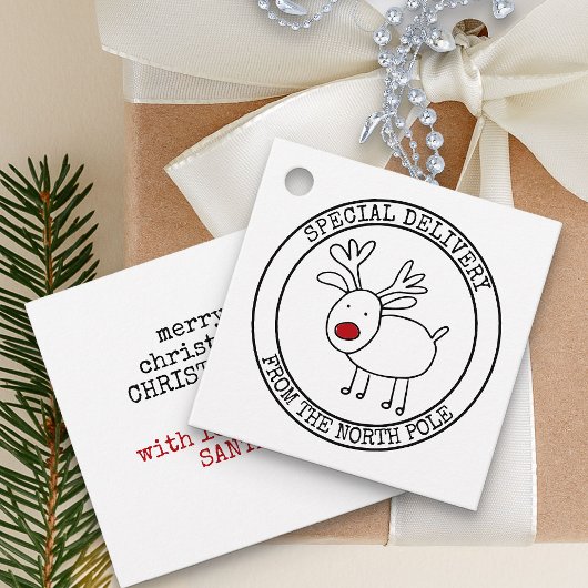 Speciale bezorging van Noordpool Custom Santa Bedankjes Labels