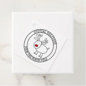Speciale bezorging van Noordpool Custom Santa Bedankjes Labels (In situ)