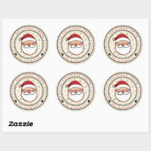 Speciale bezorging van Santa Custom Ronde Sticker (Vel)