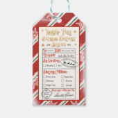 Speciale bezorgingskerstman op de Noordpool Cadeaulabel (Voorkant)