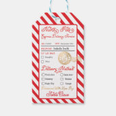 Speciale bezorgingskerstman op de Noordpool Cadeaulabel (Voorkant)