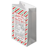 Speciale bezorgingskerstman op de Noordpool Klein Cadeauzakje (Voorkant Gekanteld)