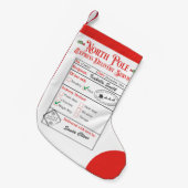 Speciale bezorgingskerstman op de Noordpool Kleine Kerstsok (Voorkant (Hangend))