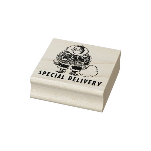 speciale bezorgingskerstman rubberstempel (Stempel)