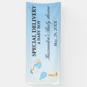 Speciale bezorgingswinkel Baby Boy Shower Banner (Verticaal)