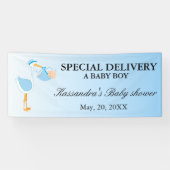 Speciale bezorgingswinkel Baby Boy Shower Banner (Horizontaal)