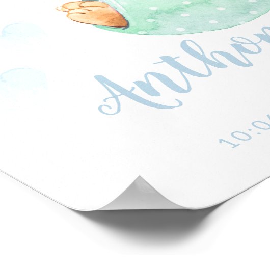 Speciale bezorgingswinkels Bunny Rabbit Baby Stats Poster (Hoek)