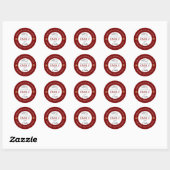 Speciale bezorgstickers van de Noordpool Ronde Sticker (Vel)