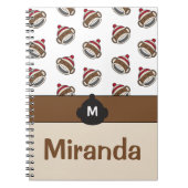 Speciale Big Smile Sock Monkey Emoji Notitieboek (Voorkant)