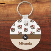 Speciale Big Smile Sock Monkey Emoji Sleutelhanger (Voorkant)