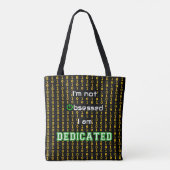 Speciale binaire codeprintgeek tote bag (Achterkant)