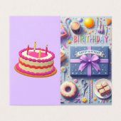 Speciale Birthday Kaart (Buitenkant ongevouwen)