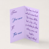 Speciale Birthday Kaart (Binnen)