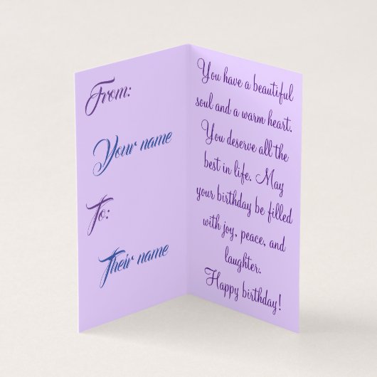 Speciale Birthday Kaart (Binnen)