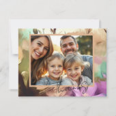 Speciale Bloemfoto Dank u kaart Notitiekaartje (Voorkant)