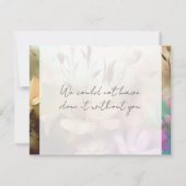 Speciale Bloemfoto Dank u kaart Notitiekaartje (Achterkant)