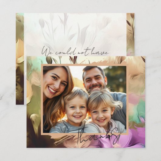 Speciale Bloemfoto Dank u kaart Notitiekaartje (Voorkant / Achterkant)