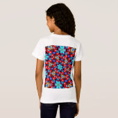 Speciale bloempatronen t-shirt (Achterkant volledig)