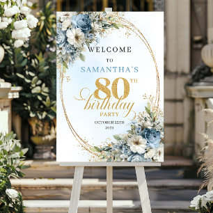 Speciale Boho eucalyptus bloem 80ste verjaardag we Poster