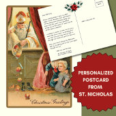 Speciale boodschap aan het Kind St. Nicolaas van M Briefkaart