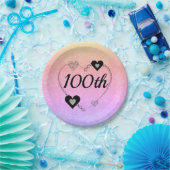 speciale borden 100e papieren bordje (Feest)