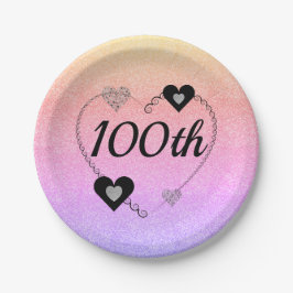 speciale borden 100e papieren bordje