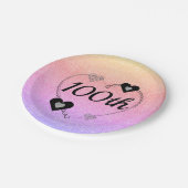 speciale borden 100e papieren bordje (Gekanteld)