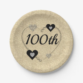 speciale borden 100e papieren bordje