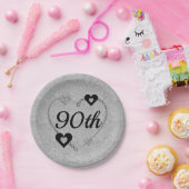  speciale borden 90e papieren bordje (Feest)