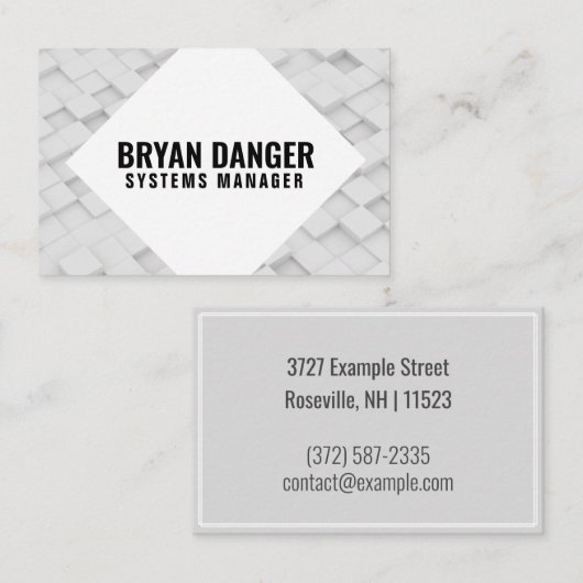 Speciale "Box World" (UK/Euro) Visitekaartje (Voorkant / Achterkant)