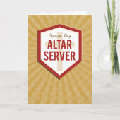 Speciale Boy Altaar Server Gefeliciteerd Starburst Kaart (Voorkant)