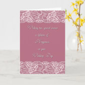 Speciale bridale kant kaart (Gele Bloem)