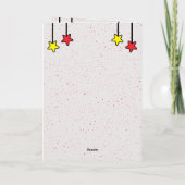 Speciale broeder giraffe kinder rode verjaardag kaart (Achterkant)