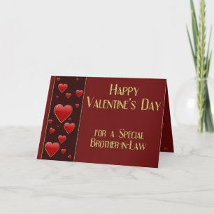 Speciale broeder-in-Law Masculine-Valentijn Feestdagen Kaart