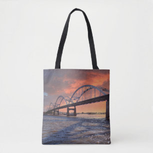 Speciale brug op de Sunset Canvas tas
