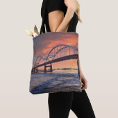 Speciale brug op de Sunset Canvas tas (Dichtbij)