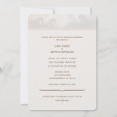 Speciale bruiloft repetitie en diner uitnodiging (Achterkant)