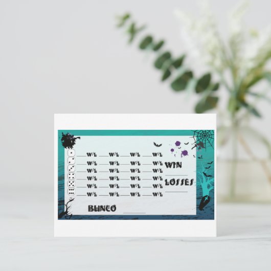 Speciale Bunco Post Kaart Uitnodigingen (Staand voorkant)