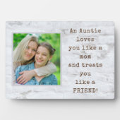 Speciale cadeau! AUNT-fotoPlaque met Easel Fotoplaat (voorkant)