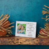 Speciale cadeau! AUNT-fotoPlaque met Easel Fotoplaat (Zijkant)