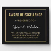 Speciale cadeau! Beste opa plaque Fotoplaat (Voorkant)