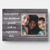 Speciale cadeau! Cousins Photo Plaque Fotoplaat (voorkant)
