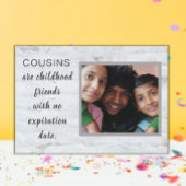 Speciale cadeau! Cousins Photo Plaque Fotoplaat