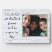 Speciale cadeau! Cousins Photo Plaque Fotoplaat (voorkant)