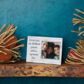 Speciale cadeau! Cousins Photo Plaque Fotoplaat (Zijkant)