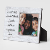 Speciale cadeau! Cousins Photo Plaque Fotoplaat (Zijkant)